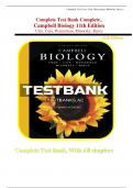 Complete Test Bank Complete_ Campbell Biology 11th Edition Urry, Cain, Wasserman, Minorsky, Reece