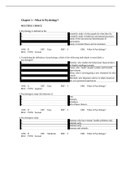 Test Bank for What is Psychology 3rd Edition by Pastorino/What is Psychology 3rd Edition by Pastorino Test Bank