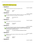 NURS 6512N Advanced Health Assessment Mid Term Exam