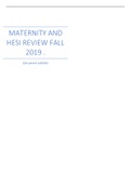 Maternity and Hesi Review Fall 2019 .