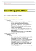 NR222 study guide exam 2 DEEPLY ELABORATED