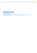 NCLEX-PN EXAM PRACTICE TEST GRADED A+