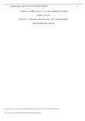 Essay - A Solution to Staffing Issues at a Las Vegas Rehabilitation Hospital Capella University Nurs4010 - Collaboration, Interprofessional, and Leadership Models Interdisciplinary Plan Proposal.