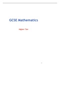 Summary notes on AQA GCSE Maths- Higher 