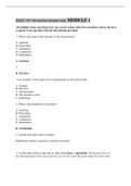 BIOD 151 All exams answer key MODULE 1