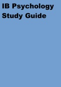 IB Psychology Study Guide