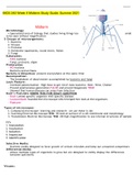 BIOS 242 Summer 2021 (Midterm, Lab Exams, Study Guides, & Case Exam)