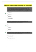 ACQ 202 Module 3 Exam, Part 1 Questions And Answers/Score A+