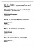 NR 602 WEEK 5 exam questions and answers.