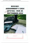 ECS1601 Assignment 5 (ANSWERS) 2024 (672162) - DUE 25 September 2024