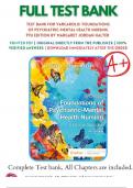 TEST BANK FOR VARCAROLIS' FOUNDATIONS OF PSYCHIATRIC-MENTAL HEALTH NURSING 9TH EDITION BY MARGARET JORDAN HALTER ISBN-10; / ISBN-13; 978-0323697071 COMPLETE CHAPTERS /GRADED A+