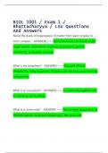 BIOL 1001 / Exam 1 /  Bhattacharyya / LSU Questions  And Answers