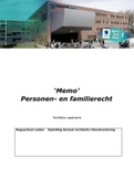 Memo | Personen- en familierecht