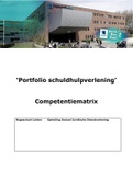 Competentiematrix | Dossier schulden en armoede