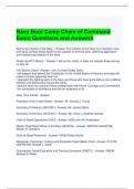 Navy Boot Camp Chain of Command Exam Questions and Answers