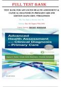 Advanced Health Assessment & Clinical Diagnosis in Primary Care 6th Edition by Dains Test Bank Full Test Bank All Chapters Complete 100% Correct Answers