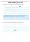 HESI RN Pediatrics Practice Test