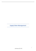 Samenvatting Supply Chain Management - VUB 2021 - 2022