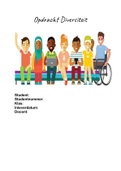 Diversiteit verslag leerjaar 1 hva verpleegkunde