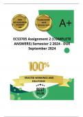 ECS3705 Assignment 2 (COMPLETE ANSWERS) Semester 2 2024 - DUE September 2024 ; 100% TRUSTED Complete, trusted solutions and explanations