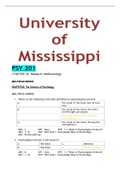 PSY 201 CHAPTER 02: Research Methodology  MULTIPLE CHOICE  CHAPTER 01: The Science of Psychology  MULTIPLE CHOICE(100% pass guaranteed)