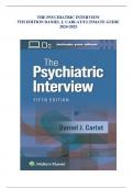 THE PSYCHIATRIC INTERVIEW 5TH EDITION DANIEL J. CARLAT/ULTIMATE GUIDE 2024-2025