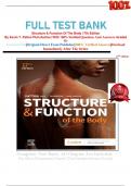 Test bank for structure & Function Of The Body 17th Edition By Kevin T. Patton Phd (Author) With 100% Verified Question And Answers Graded  A+ 