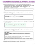 CHEMISTRYHIGHER LEVELPAPER 2