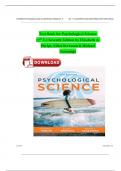 Test Bank for Psychological Science 7 Edition by Elizabeth A. Phelps, Elliot Berkman & Michael Gazzaniga ISBN: 9780393884586 Newest Edition |Complete Guide A+.