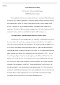 week 5 final .docx  BUS375  Cultural Diversity Training  The University of Arizona Global Campus BUS375 Employee Training   The workplace has become more complex and diverse in recent years. The advancements in technology have enabled organizations to do 