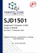 SJD1501 Assignment 7 PORTFOLIO (DETAILED ANSWERS) Semester 2 2024 - DISTINCTION GUARANTEED