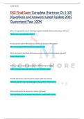 EKG Final Exam Complete (Hartman Ch 1-10)  (Questions and Answers) Latest Update 2025  Guaranteed Pass 100%