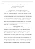 MGT 601 W5 Assignment.docx  MGT 601  Situational Leadership Theory and Organizational Leadership  The University of Arizona Global Campus   MGT 601: The Functions of Modern Management   Situational Leadership Theory and Organizational Leadership  Accordin