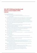 ALL ADV 318J Exam Questions and Answers Latest Update 100% Correct