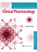 Test Bank for Roach's Introductory Clinical Pharmacology 11th Edition by Ford