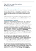 Samenvatting Werken aan Normatieve Professionaliteit