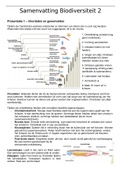 Samenvatting biodiversiteit 2, leraar biologie, HvA