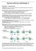 Samenvatting celbiologie 1, leraar biologie, HvA