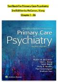 Test Bank For Primary Care Psychiatry 2nd edition by mccarron xiong