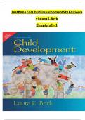 Test Bank For Child Development 9th Edition by Laura E. Berk 