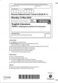 EDEXCEL GCSE English Literature 1et0 01 question paper may-june 2024