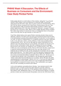 PHI445 Week 4 Discussion, The Effects of Business on Consumers and the Environment: Case Study Perdue Farms