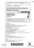 EDEXCEL GCSE Maths 1ma1 3h question paper may-june 2024