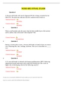 NURS 6051 WEEK 10 QUIZ WITH ANSWERS