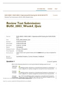 BUSI 2003 WEEK 4 QUIZ - QUESTION AND ANSWERS