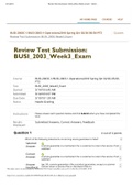 BUSI 2003C EXAM WEEK 3 - QUESTION AND ANSWERS