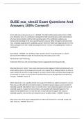 SUSE sca_sles15 Exam Questions And Answers 100% Correct!!