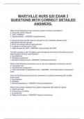 MARYVILLE NURS 620 EXAM 3 QUESTIONS WITH CORRECT DETAILED ANSWERS.