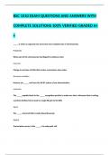 BSC 1010 EXAM QUESTIONS AND ANSWERS WITH COMPLETE SOLUTIONS 100% VERIFIED GRADED A++