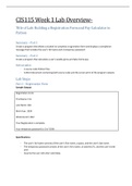 CIS 115 Week 1 iLab: Building a Registration Form and Pay Calculator in Python.